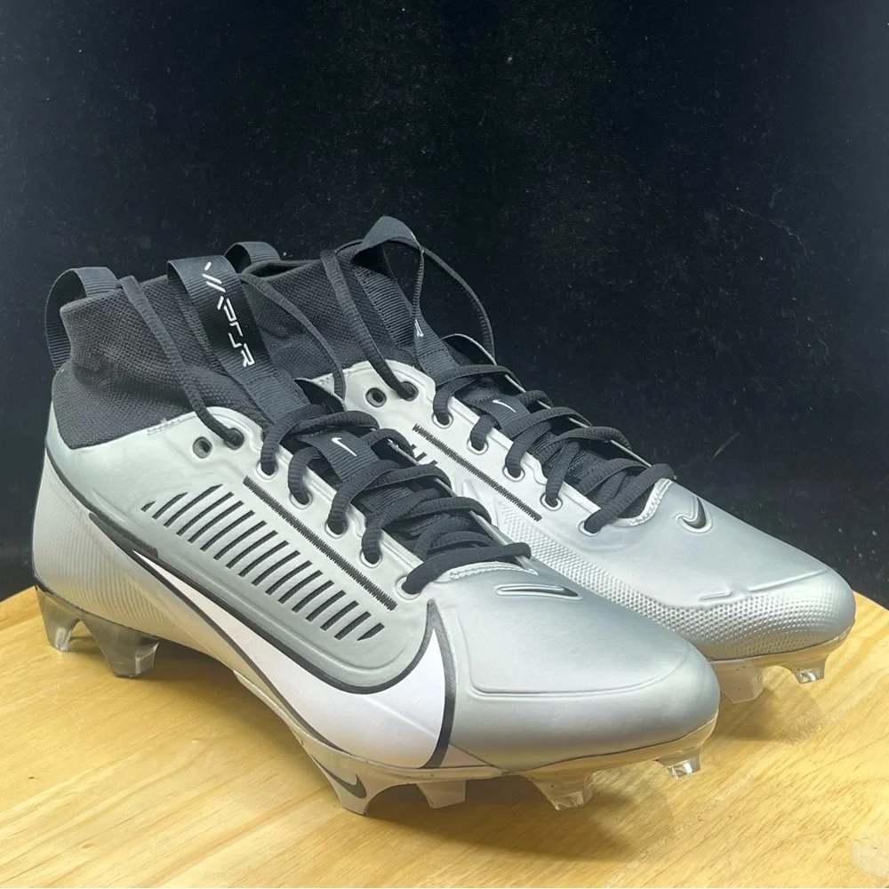 Nike Vapor Edge Pro 360 2 Light Smoke Grey Black Cleats DA5456-002 Men's Sizes - Picture 4 of 9